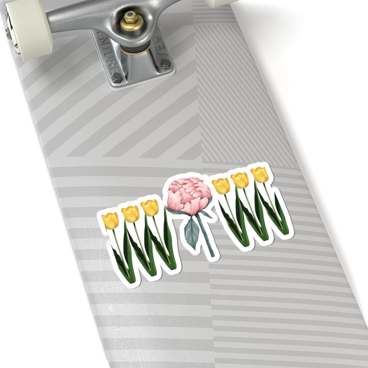 A Peony In A Tulip Garden — Stickers