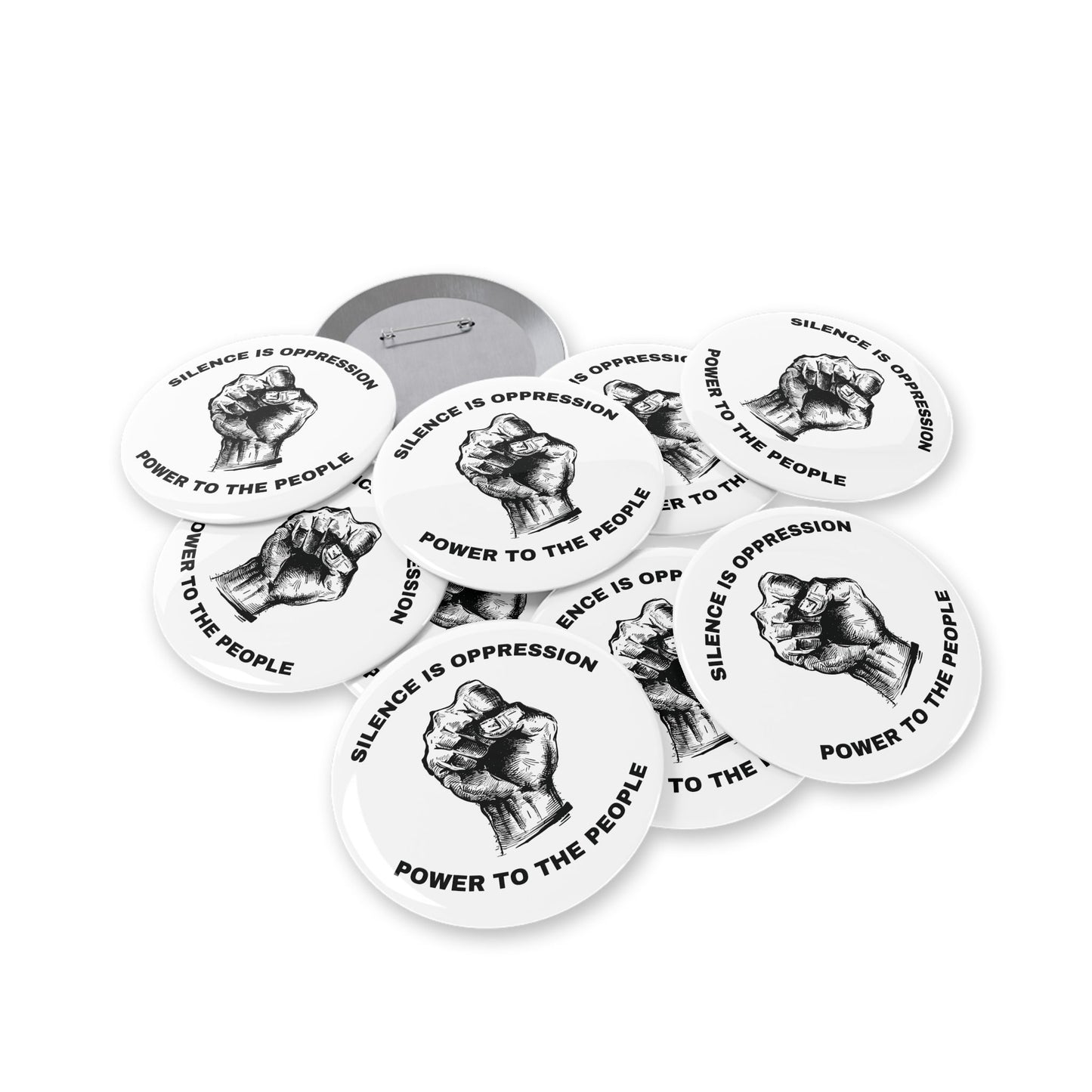 Power To The People - Round Pin