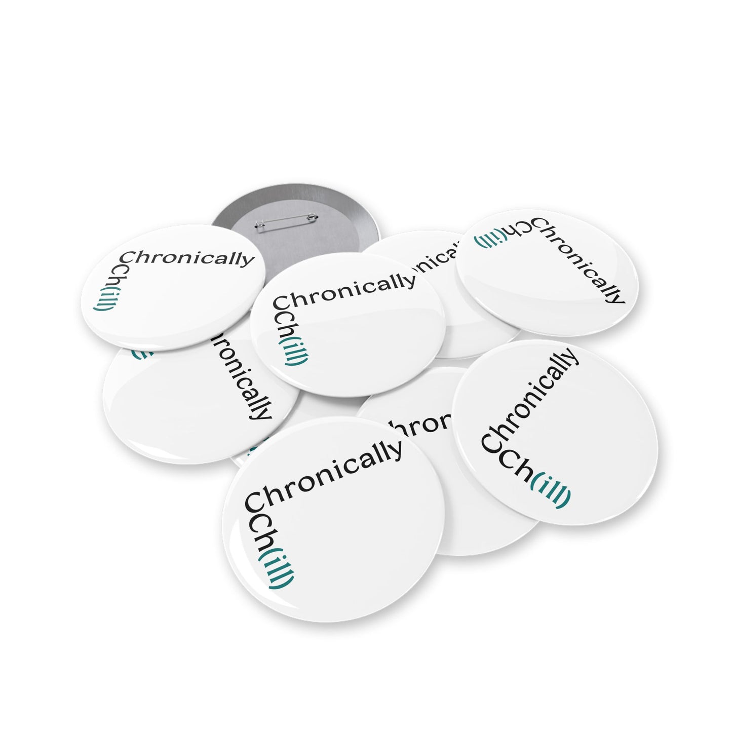 Chronically Ch(ill) - Round Pin
