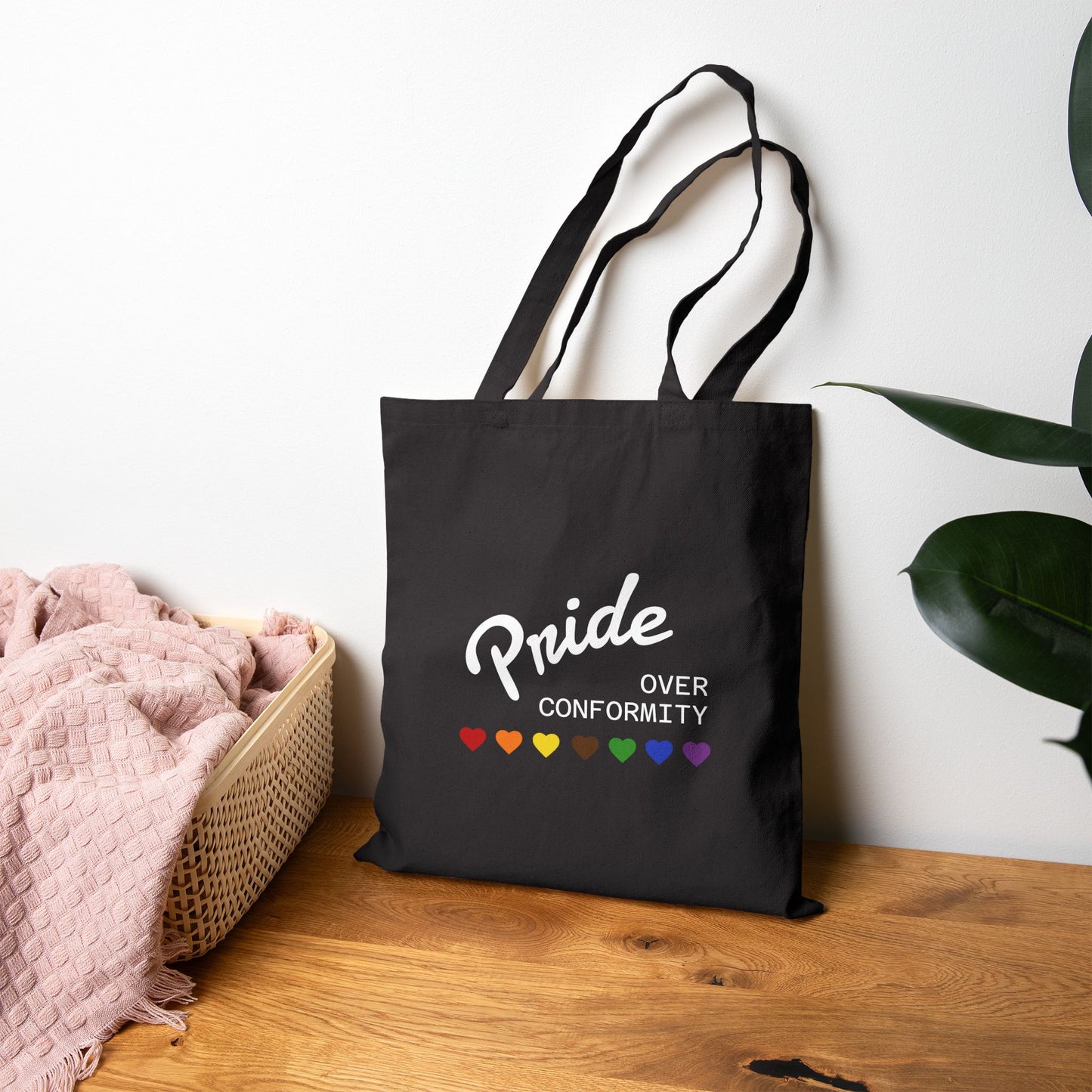 "Pride Over Conformity" — Canvas Tote Bag