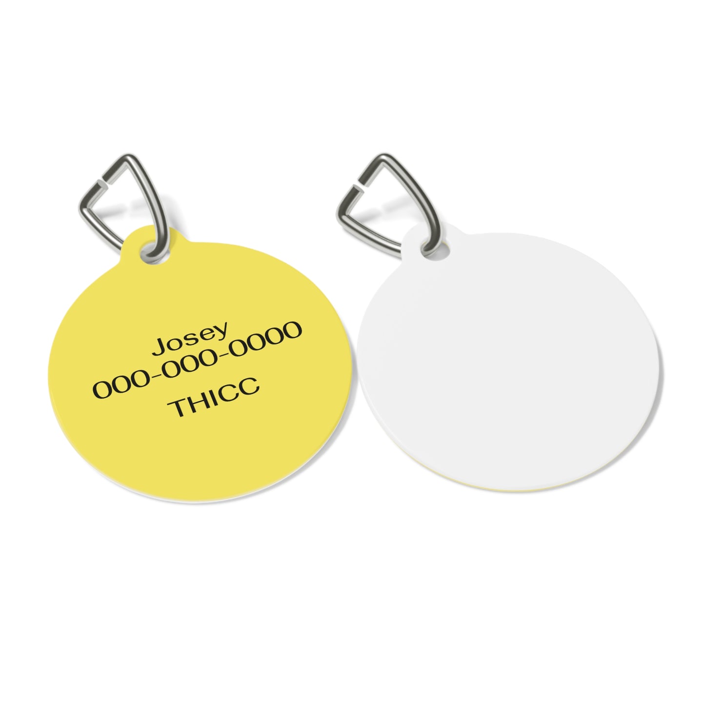 Personalizable Round Pet ID Tag