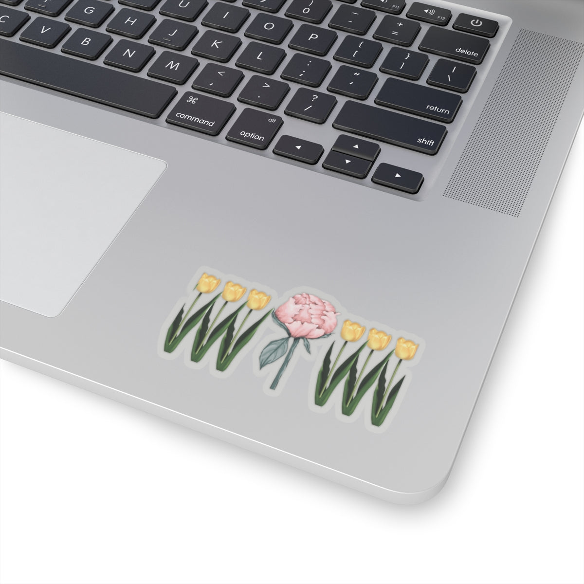 A Peony In A Tulip Garden — Stickers