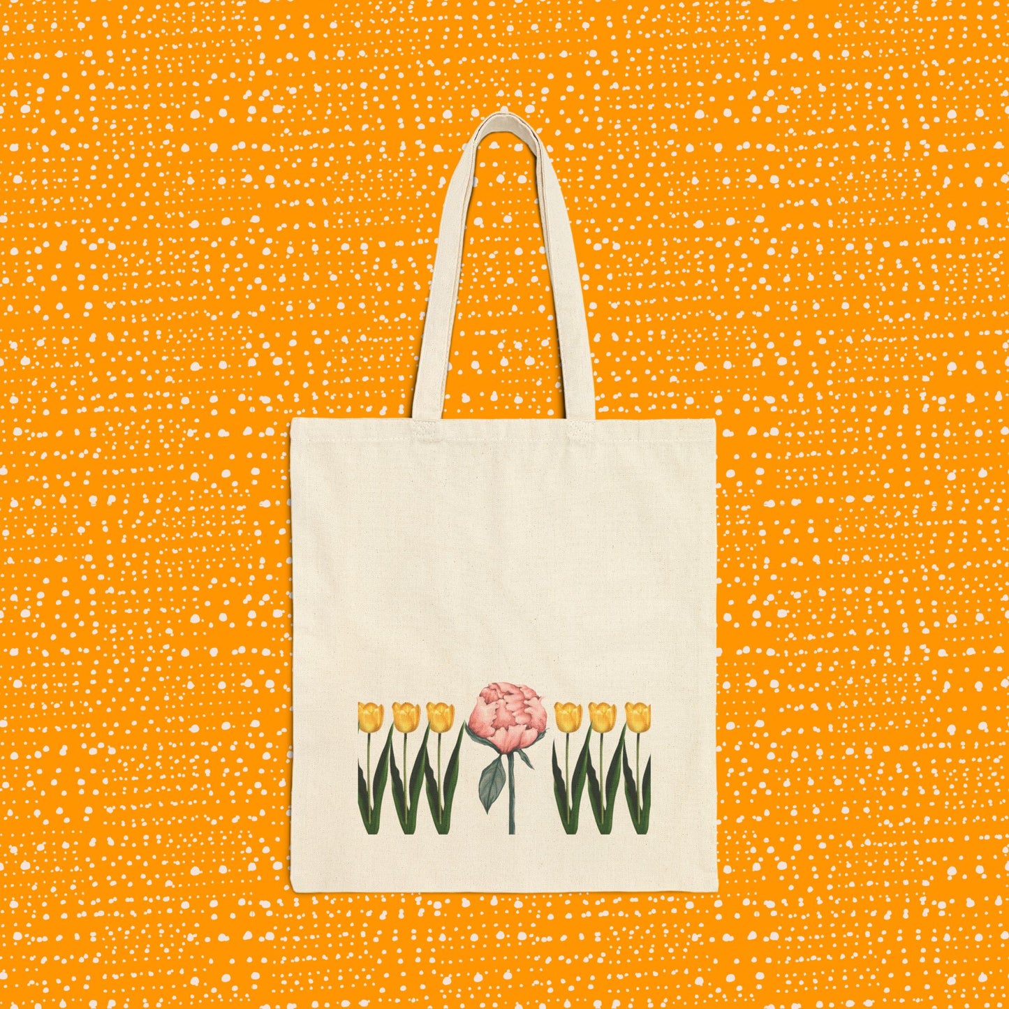 A Peony In A Tulip Garden - Tote