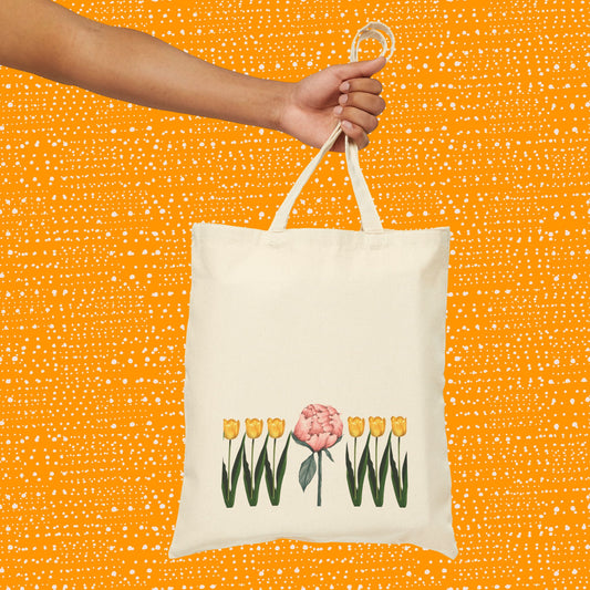 A Peony In A Tulip Garden - Tote