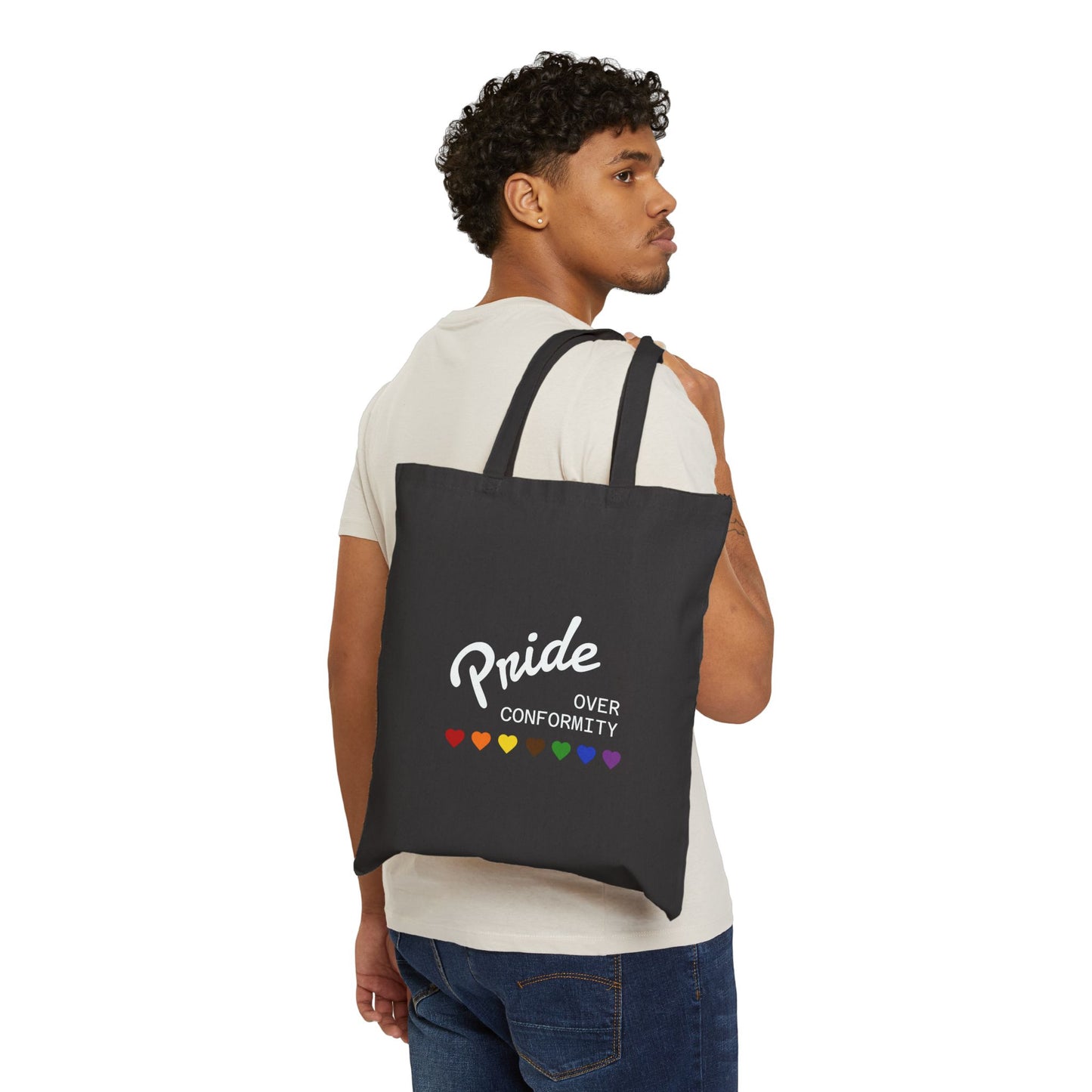 "Pride Over Conformity" — Canvas Tote Bag