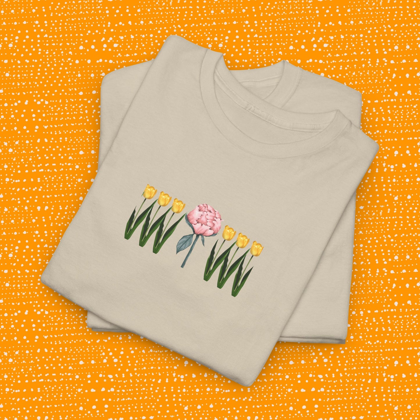 A Peony In A Tulip Garden - Tee
