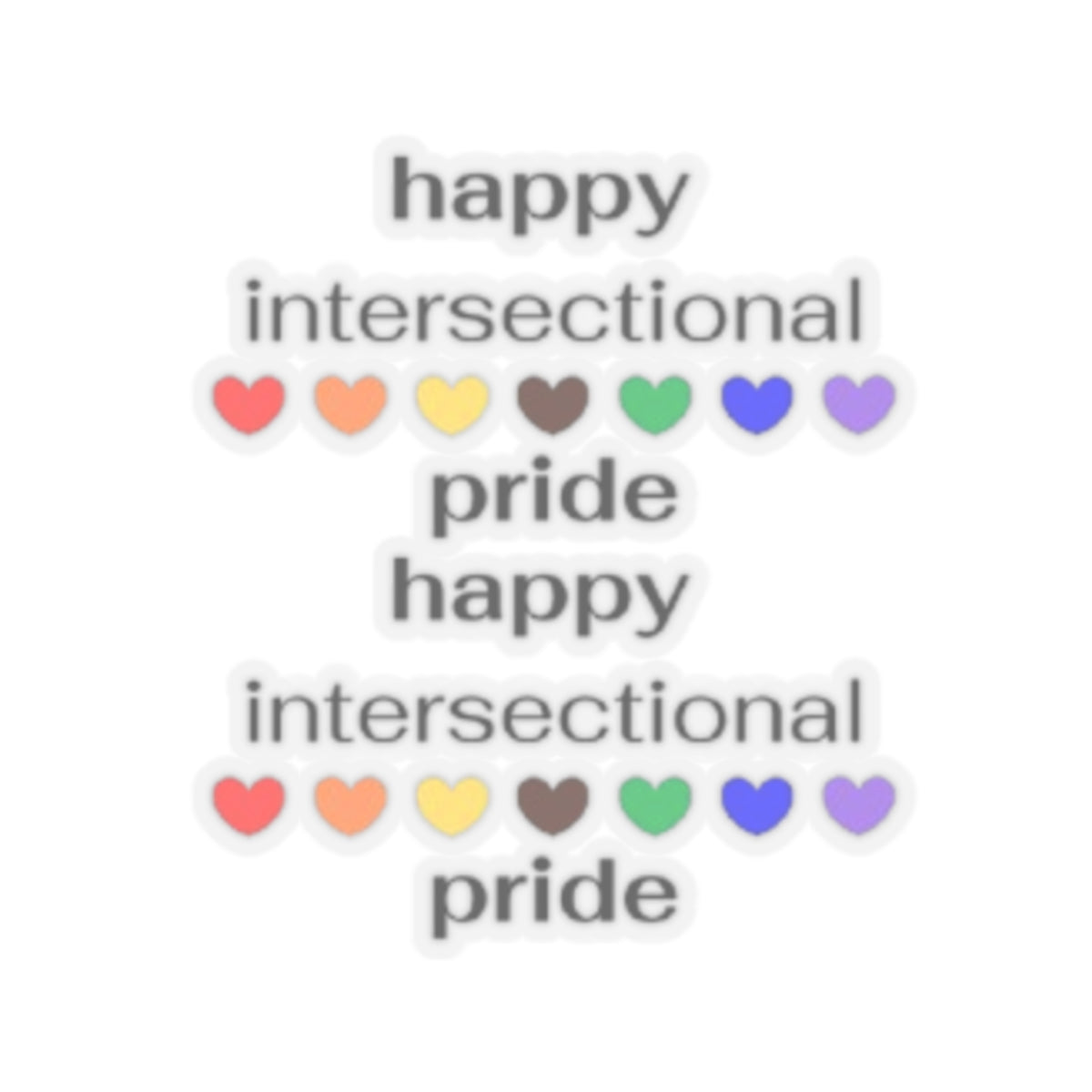Intersectional Pride — Kiss-Cut Sticker