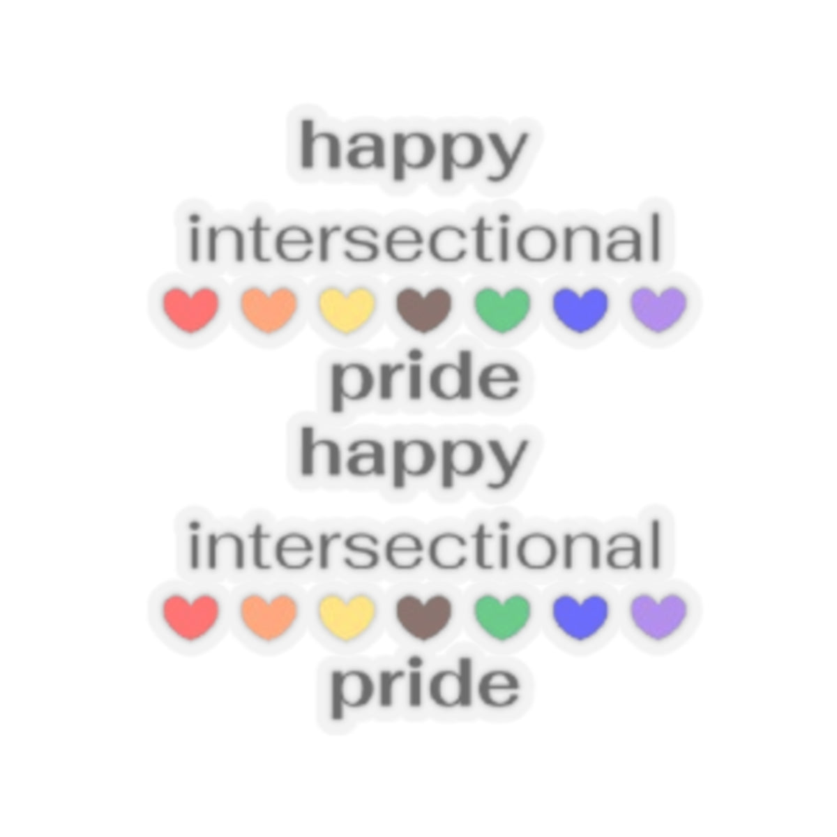 Intersectional Pride — Kiss-Cut Sticker