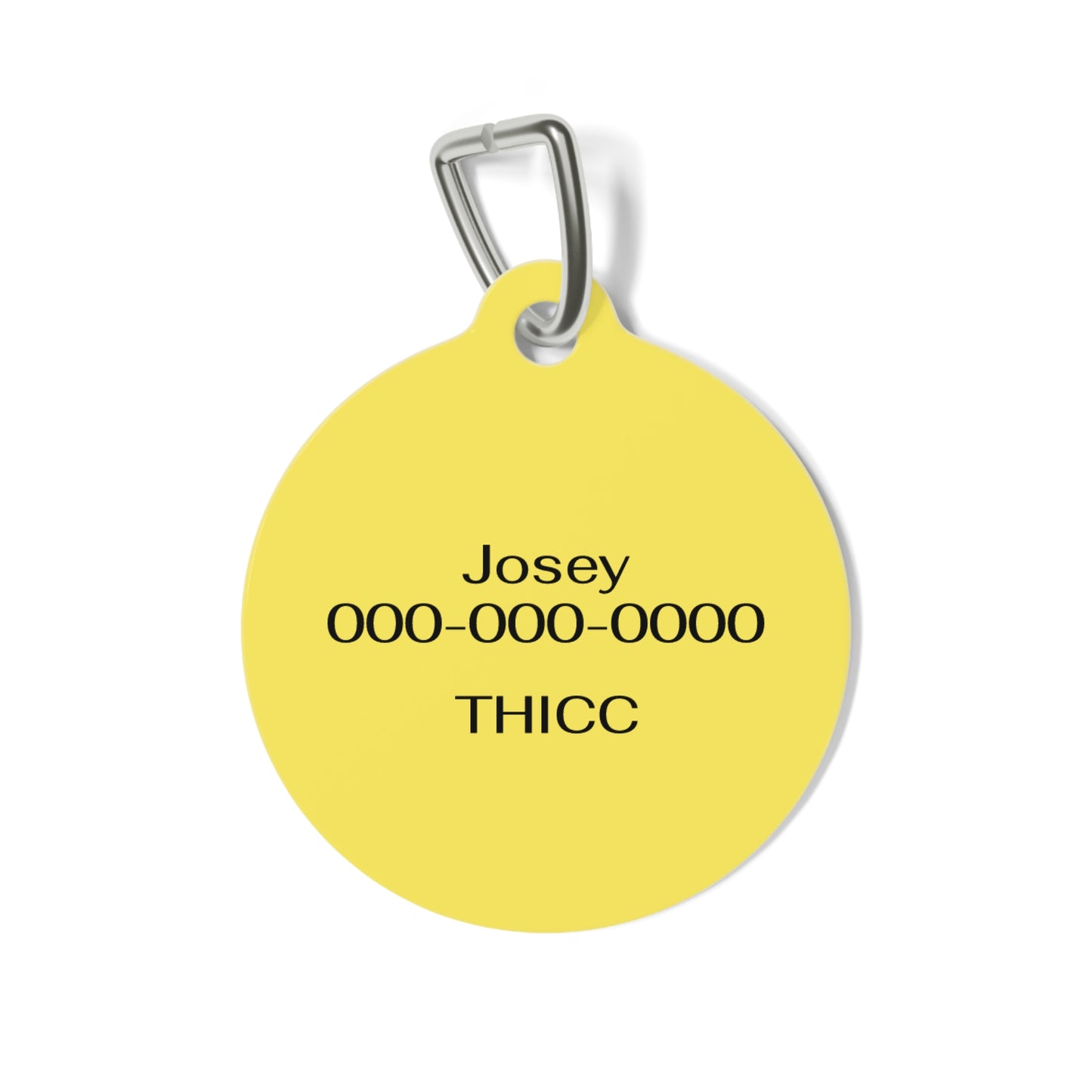 Personalizable Round Pet ID Tag
