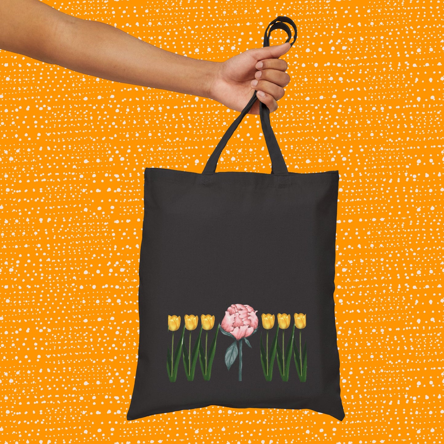 A Peony In A Tulip Garden - Tote