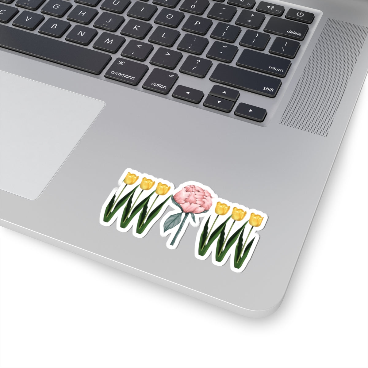 A Peony In A Tulip Garden — Stickers