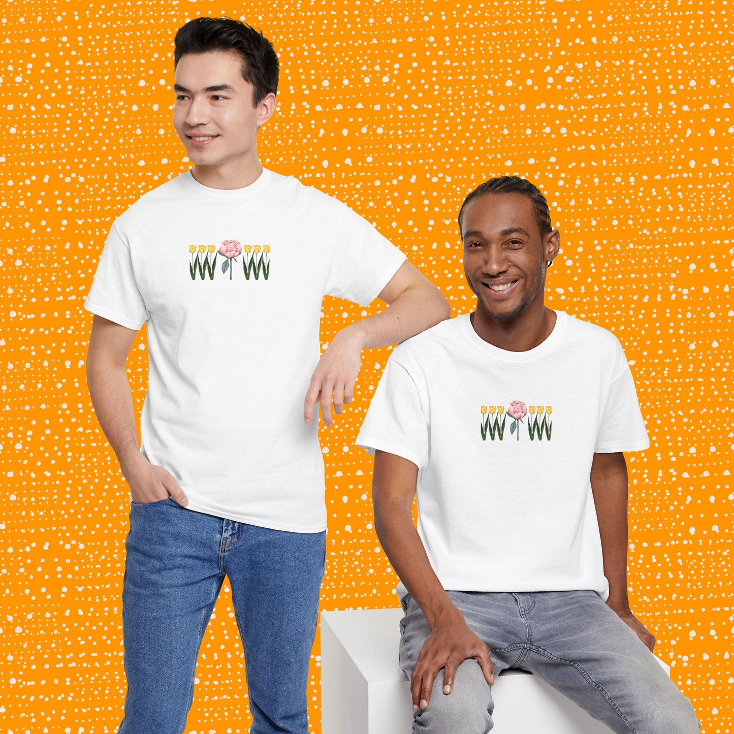 A Peony In A Tulip Garden - Tee