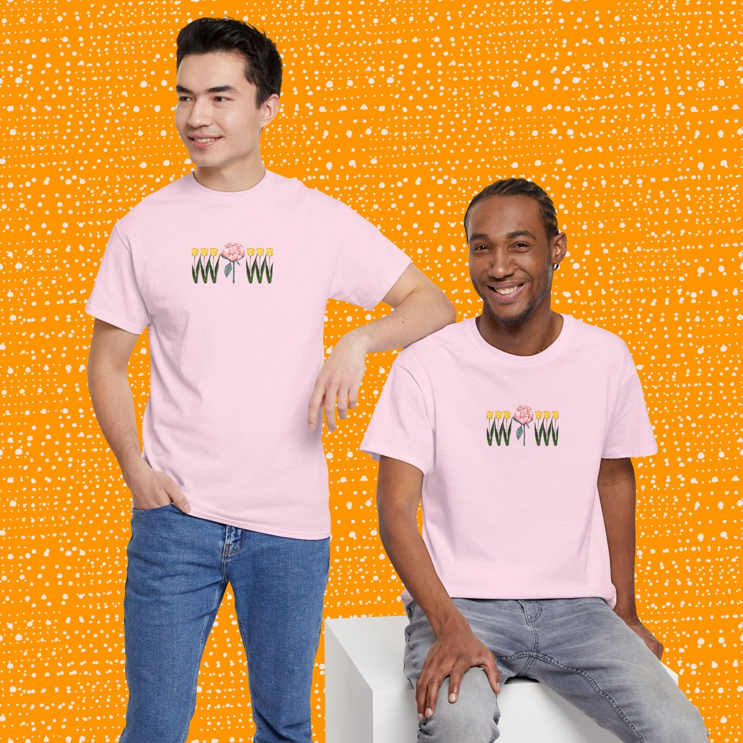 A Peony In A Tulip Garden - Tee