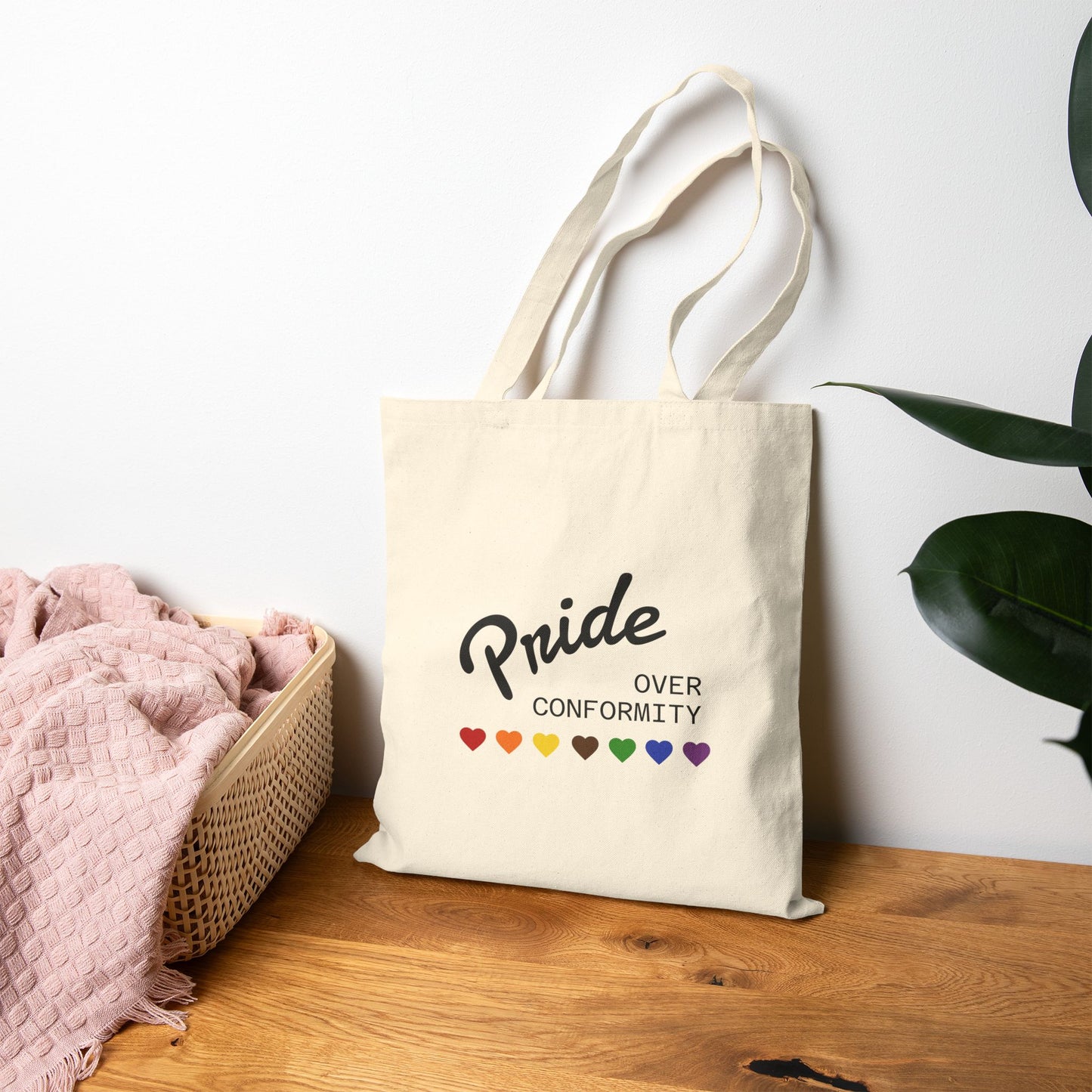 "Pride Over Conformity" — Canvas Tote Bag
