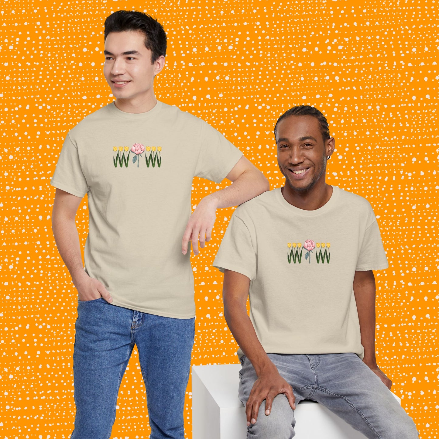 A Peony In A Tulip Garden - Tee