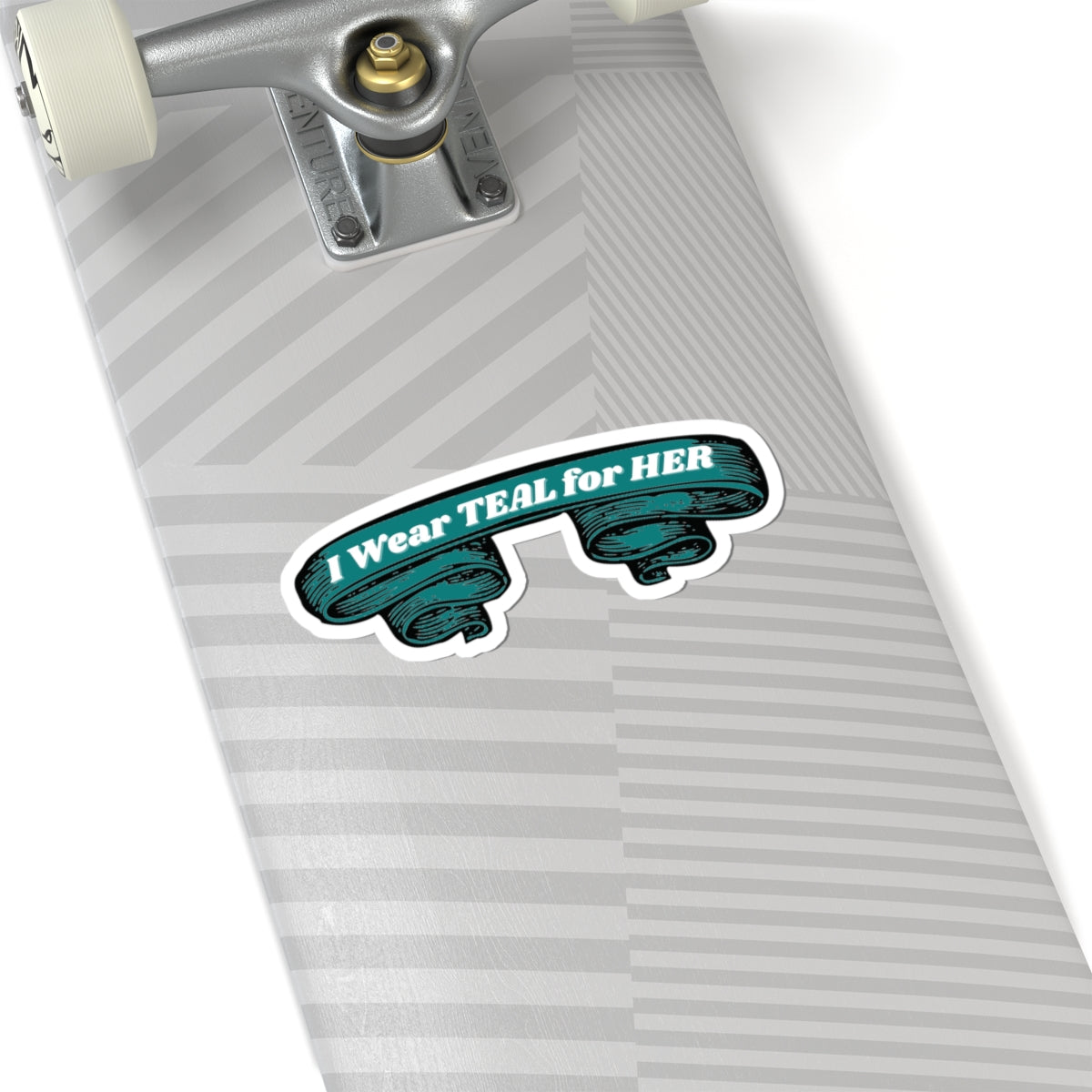 I Wear Teal For Her - Stickers