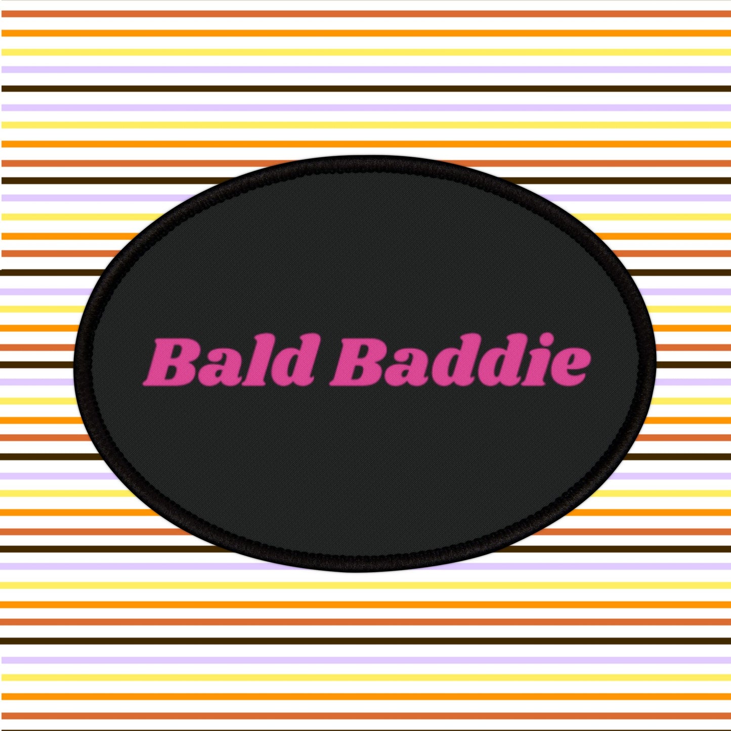 Bald Baddie - Iron-On Patch