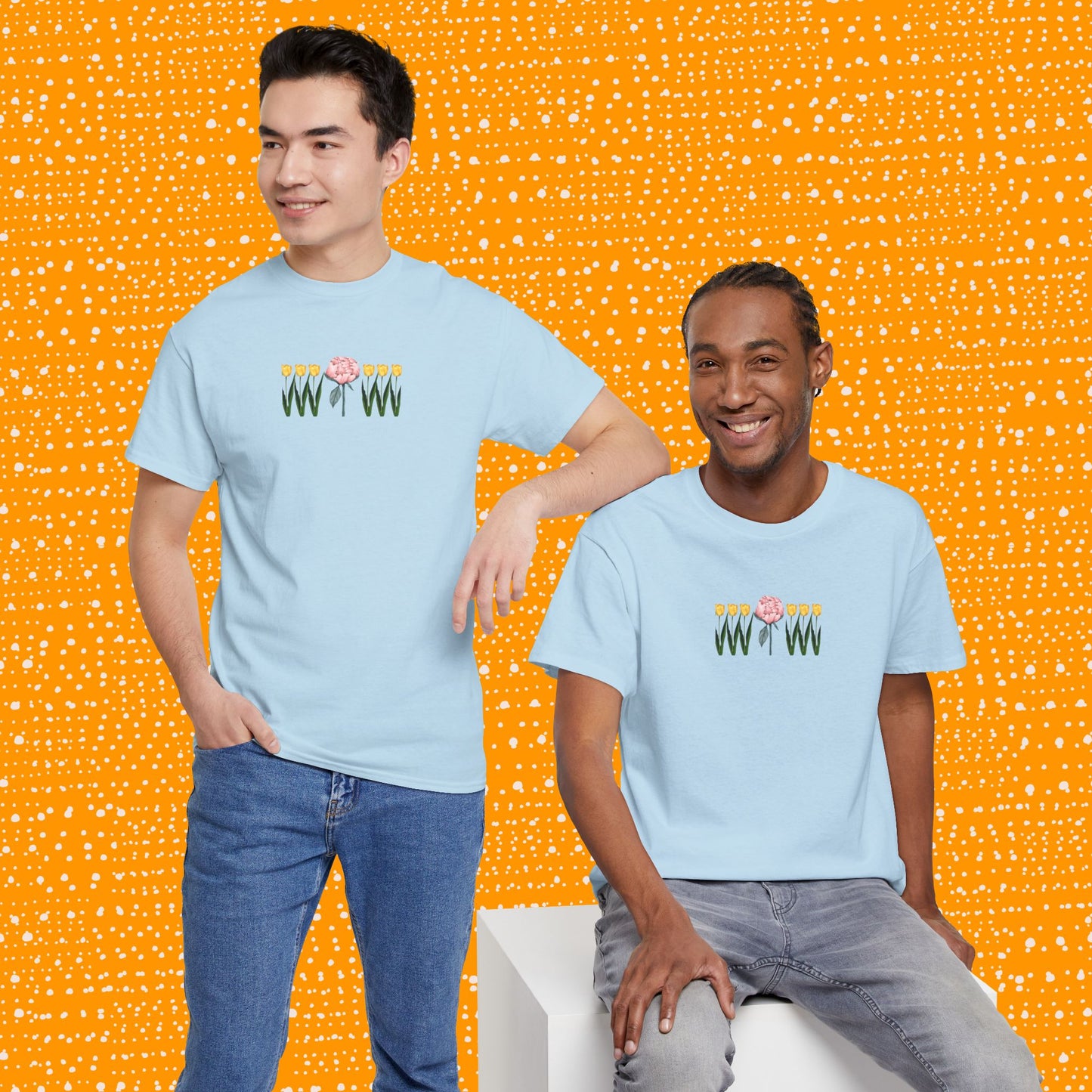 A Peony In A Tulip Garden - Tee