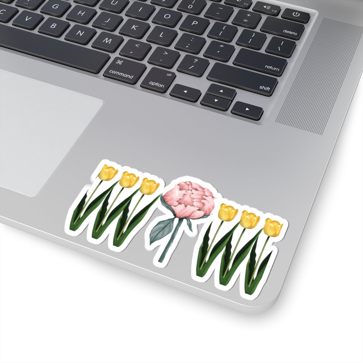 A Peony In A Tulip Garden — Stickers