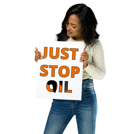 Stop OIL Poster