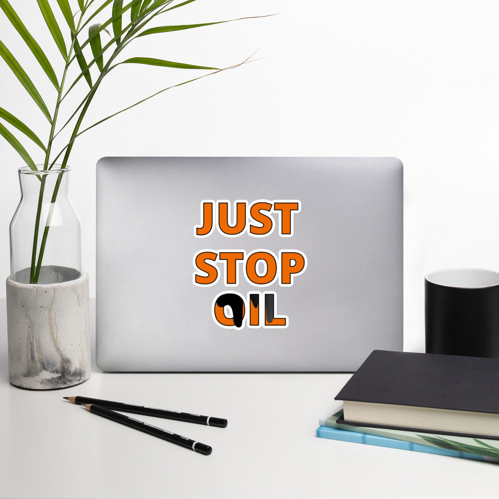 Stop OIL Sticker